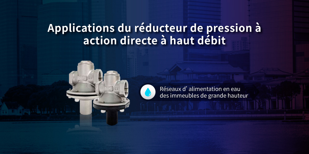 Applications du réducteur de pression à action directe à haut débit Applications du réducteur de pression à action directe à haut débit Z-Tide